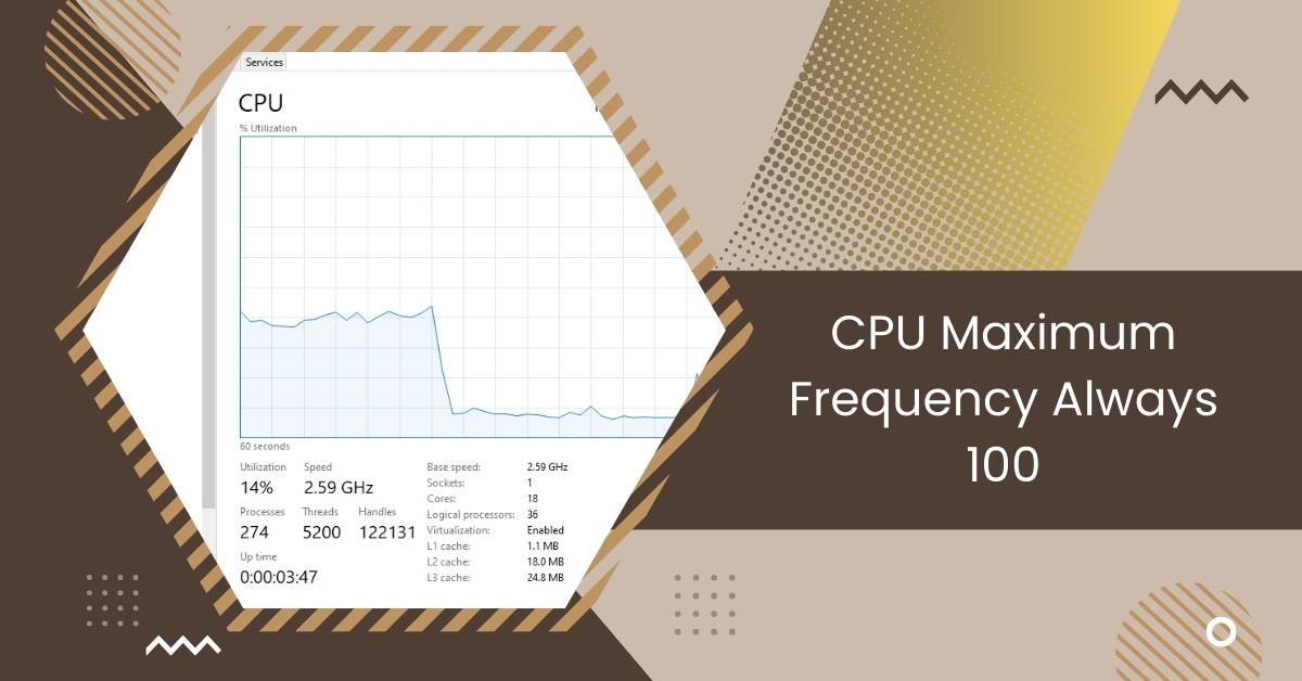 CPU Maximum Frequency Always 100