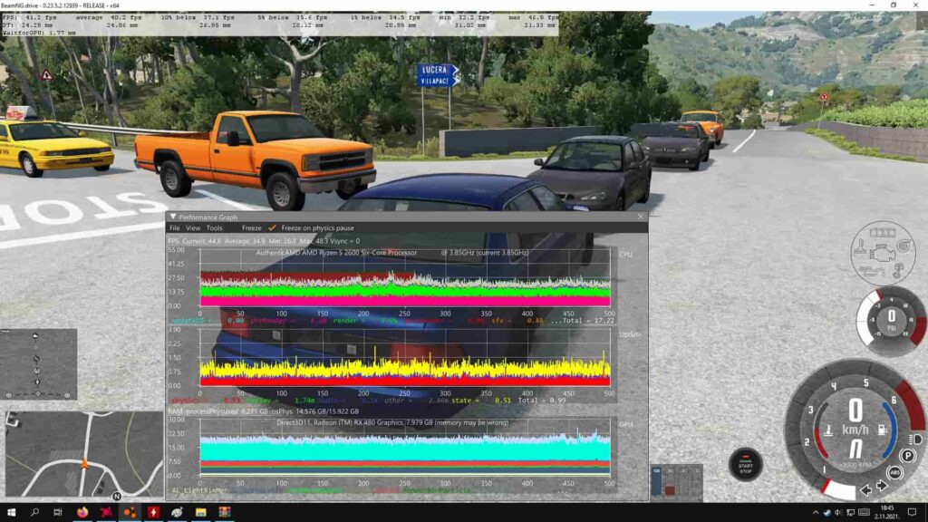 Factors contributing to GPU intensity in BeamNG.drive include 